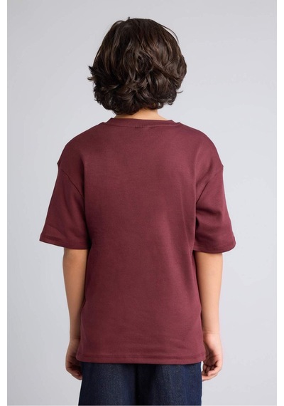 Defacto Oversıze Tişört Erkek Çocuk G6486a826smbr34 Bordo-br34