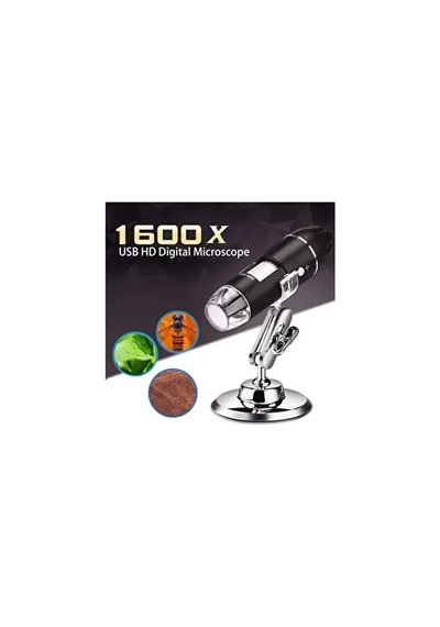 Luve Store 1600x Usb Dijital Mikroskop 2mp Kamera 8 Led Işıklı Metal Standlı