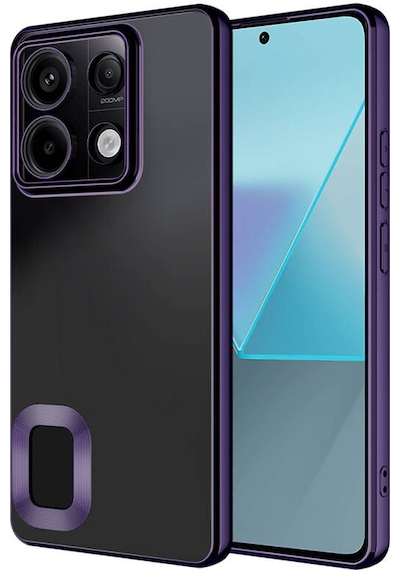 Redmi Note 13 Pro 5g Şık Tasarımlı Ve Parlak Omega Premium Silikon Kılıf Koyu Mor