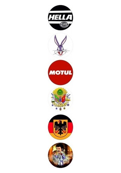 Çoklu Hologram Logo Sticker 5cm Model2 Universal Araba Motosiklet Holografik Dekal Etiket