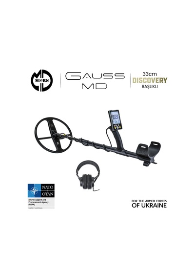 Gauss Md Dedektör Discovery 33cm Başlık + Kulaklık