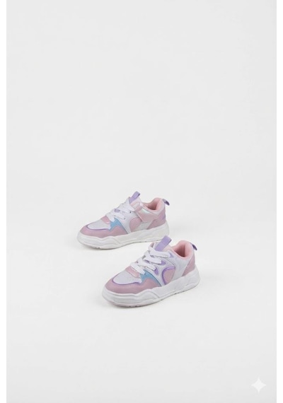 Fort Jacop Cool Anatomik Rahat Hafif Sneaker Kız Çocuk Ayakkabı Beyaz-pudra