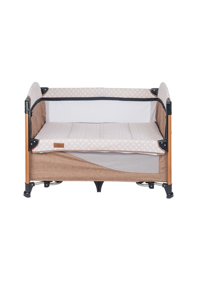 Mamma Luxury Alüminyum Anne Yanı Organizerli Dönenceli Park Yatak Beşik 70 X 110 Cm.