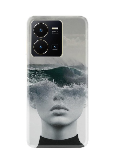 Vivo Y35 Kılıf Resimli Desenli Baskılı Silikon Anti Social Social Club 1361