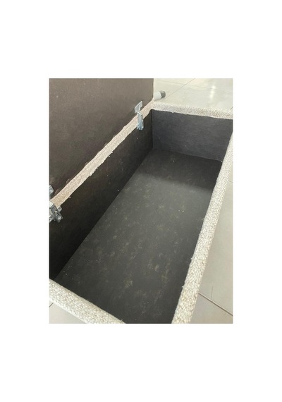 100cm 40cm Sandıklı Puf Krem Krem