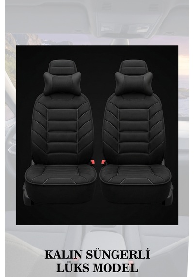 Kuga 2026 Uyumlu Siyah Renk Lüks Premium 2 Adet Minder Ve Yastık