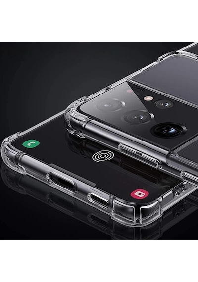 Sm Galaxy Uyumlu S21 Ultra - S30 Ultra Shockproof Darbe Emici Silikon Kılıf- 5775 Şeffaf