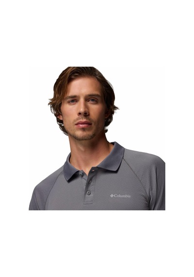 Columbia Alpine Chill Pro Erkek Kısa Kollu Polo Tişört-9245 Koyu Gri