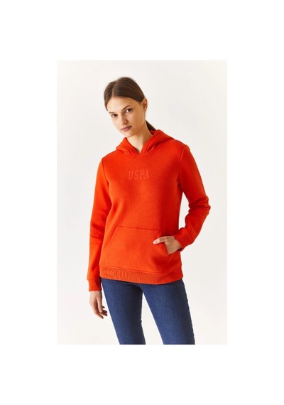 Us Polo Assn. U.s. Polo Assn. Kadın Sweatshirt Turuncu