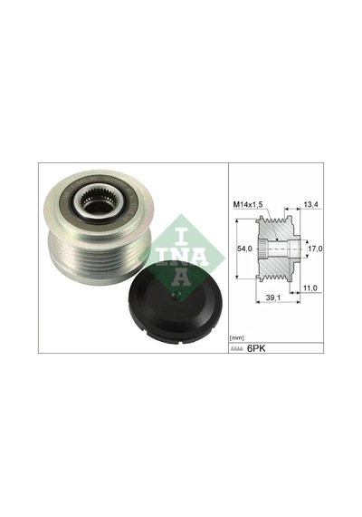 Alternatör Kasnağı - Fiat Doblo, 500, Tipo, Egea - Schaeffler-ına-535031110