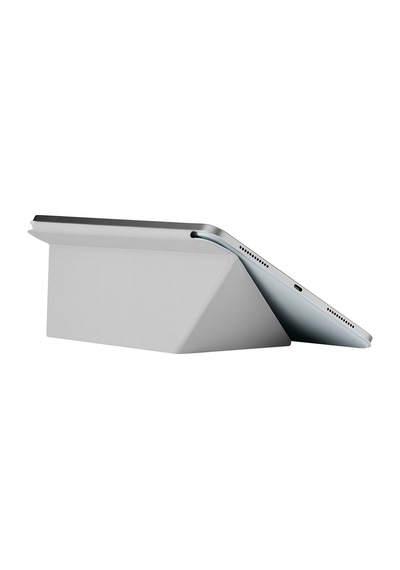 İpad Air 11 2025 M3 Uyumlu Pitaka Folio 3 Kalem Bölmeli Standlı Kılıf Mavi Kapaklı Kılıf