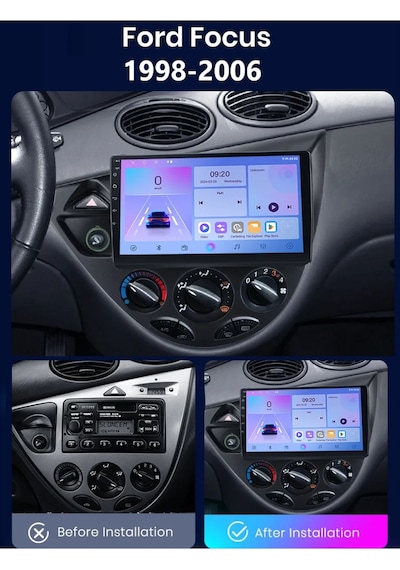 Focus 1 Android Multimedya 2gb Ram/32gb Carplay 9 İnc Hd Ips+ Park Kamerası  9"