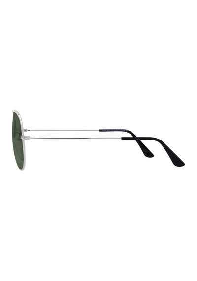 Polarize Pilot Güneş Gözlüğü Raptor 105 Large Gümüş Gözlük Yeşil Cam Diğer