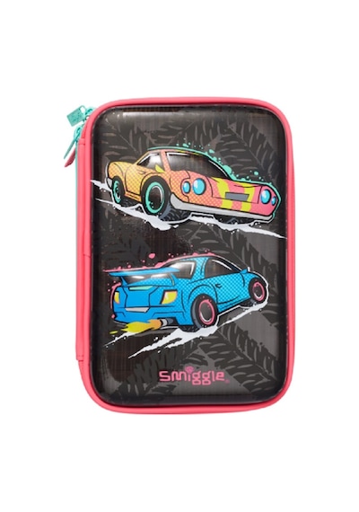 Smiggle Dinamik Üçlü Sert Üstlü Kalem Kutusu Siyah