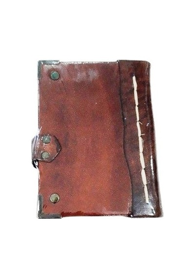 El Yapımı Deri Defter 12 x 17 CM 150 Yaprak N11.1152