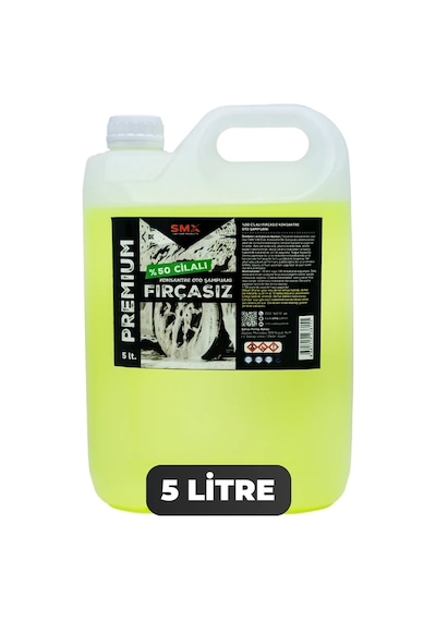Premium %50 Cilalı Fırçasız Oto Şampuanı 5 Lt.