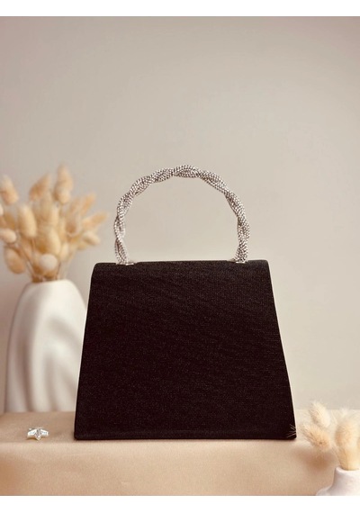 Elora Atelier Elora Lurex Dokulu Simli Siyah Çanta Çok Renkli