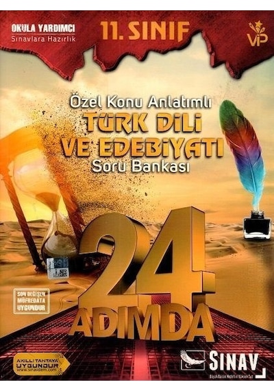 Sınav 11.Sınıf 24 Adımda Türkdili Ve Edebiyatı Soru Bankası N11.68113