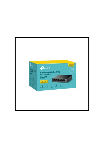 Tp-lınk Ls105gp, Green Tech, 5 Port, Gigabit, 4 Port Poe 65w, Metal Kasa, Yönetilemez, Masaüstü Swit