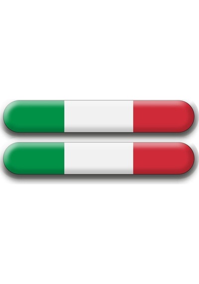 Italya Bayrak Damla Logo Sticker