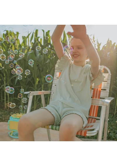 Antebies Mint Jakar Şortlu Pijama Takımı Yeşil