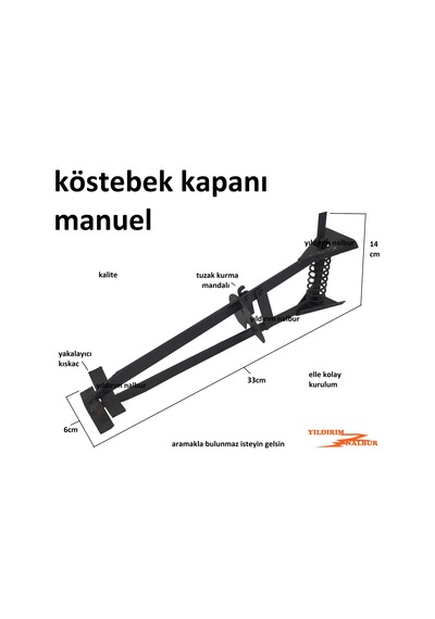 Köstebek Kapanı Köstebek Tuzağı Manuel Köstebek Öldürücü Kapan
