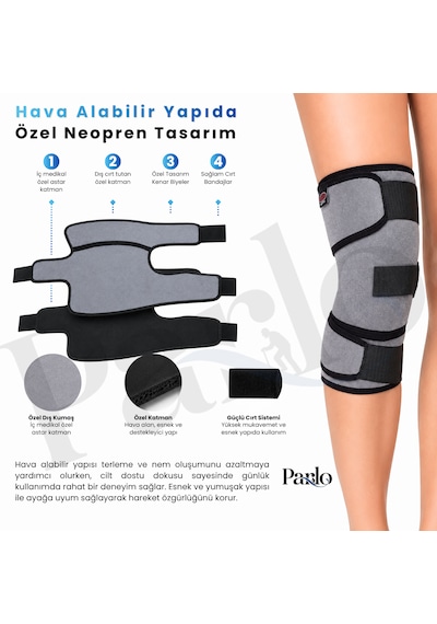 Kapalı Patella Dizlik Ayarlanabilir Neopren Ortopedik Dizlik- Diz Desteği