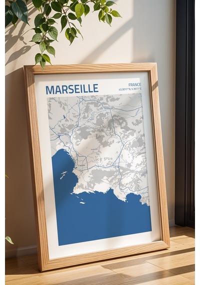 Marsilya Fransa France Haritası Çerçeveli Tablo Lüks Salon Ofis Duvar Dekorasyonu Hediyelik Tablo Kayın Marsilya Fransa France Haritası Çerçeveli Tablo Lüks Salon Ofis Duvar Dekorasyonu Hediyelik Tablo Kayın