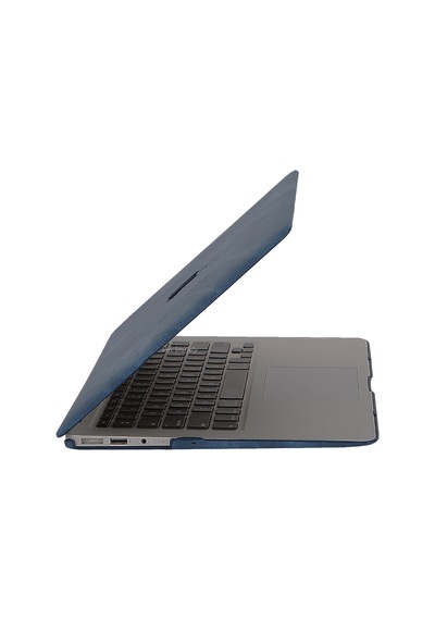 Apple Uyumlu MacBook Air Kılıf 13 İnç Kaplama Fabric01 Kumaş Eski Usb'li Model 2010-2017 A1369 A1466 İle Lacivert
