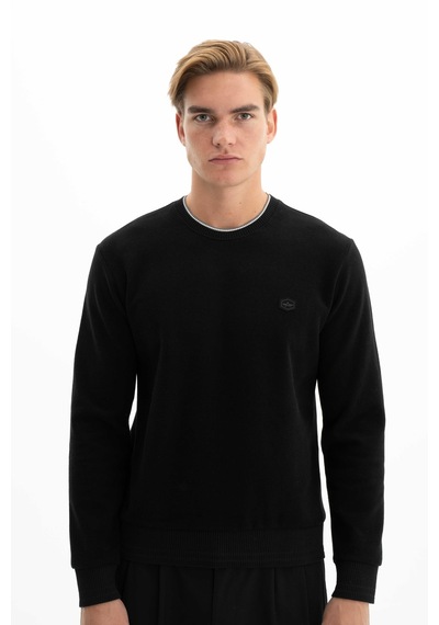 AR-MA Arma Erkek Basic Regular Fit Selanik Kumaş Bisiklet Yaka Sweatshirt Kazak 001