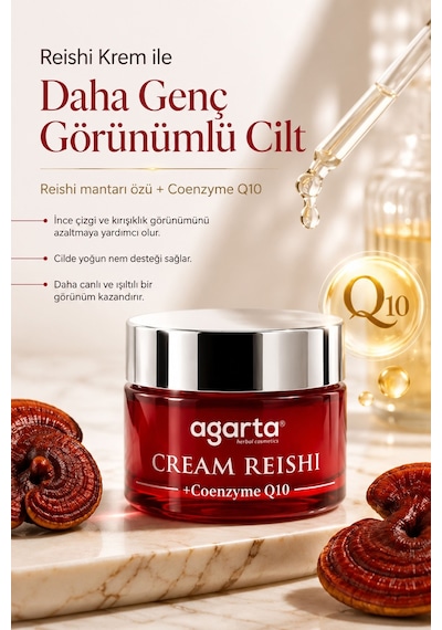 Agarta Doğal Yaşlanma Karşıtı Reishi Kremi  50 ML