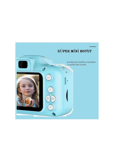 Mavi Renk Mini 1080p Hd Kamera Çocuklar Için Dijital Fotoğraf Makinesi 2.0 Inç Ekran 720-108