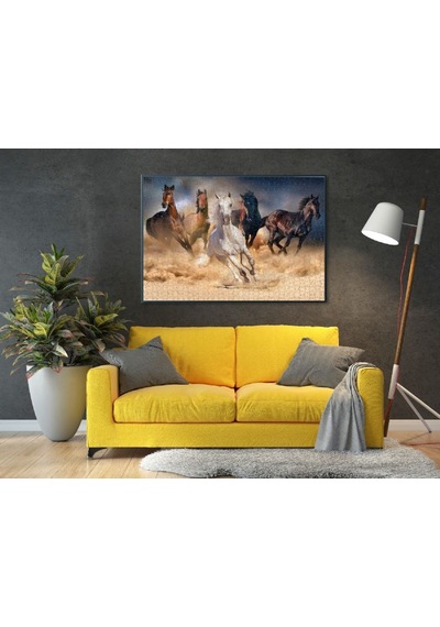 Nova 2000 Parça Toz Duman Koşan Atlar Puzzle - 46002