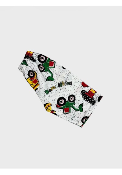 Aliş Kids Erkek Çocuk Pamuklu Beyaz Kepçe İş Makinesi Desenli Kısa Kollu Şortlu Yazlık Pijama Takımı Aliş Kids Erkek Çocuk Pamuklu Beyaz Kepçe İş Makinesi Desenli Kısa Kollu Şortlu Yazlık Pijama Takımı