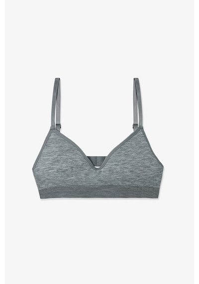Penti Gri Melanj Kız Çocuk My First Bra Dikişsiz Pedli Balensiz Alıştırma Sütyeni