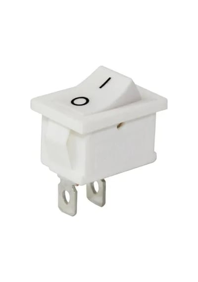 Ayt Powermaster Ic-125b-1 Mini Beyaz Işıksız On Off Aç Kapa Anahtar Düğme Buton
