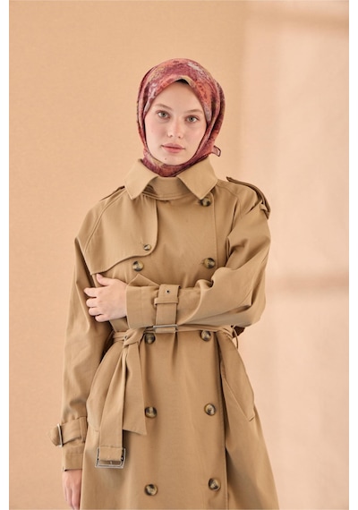 Silk Home Soft Eşarp 73095-01 Bordo, Yeşil, Turuncu, Vizon