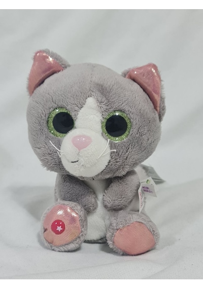 Kedi Figürlü Peluş Oyuncak - Yumuşak Ve Sevimli Tasarım Beyaz