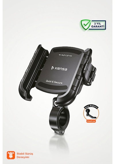 Motosiklet Bisiklet Telefon Tutucu Gidon Ve Ayna Bağlantılı Motor Tutacağı Scooter 10cmx8. 5cm