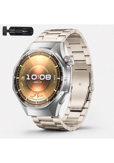 Huawei Watch Gt6 Pro 46mm İle Uyumlu Katlanır Klipsli Paslanmaz Çelik Saat Kordonu