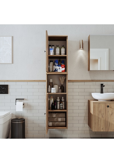 Banyo Dolabı Mat Mdf 150 X 35 Cm Banyo Boy Dolabı Atlantik Atlantik Çam Banyo Dolabı Mat Mdf 150 X 35 Cm Banyo Boy Dolabı Atlantik Atlantik Çam