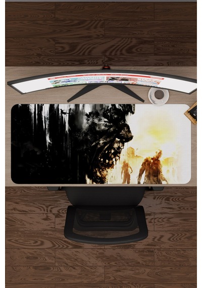 Dying Light Kaymaz Dikişli Kauçuk Oyuncu Mousepad V1 - 90x40 Xxl Gaming Mouse Pad Fare Altlığı