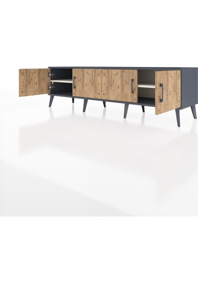 Hyperion Tv Ünitesi 2 Raflı 4 Kapaklı 176x44x51 Antrasit-çam/aytaşı Atlas Çam/aytası Hyperion Tv Ünitesi 2 Raflı 4 Kapaklı 176x44x51 Antrasit-çam/aytaşı Atlas Çam/aytası