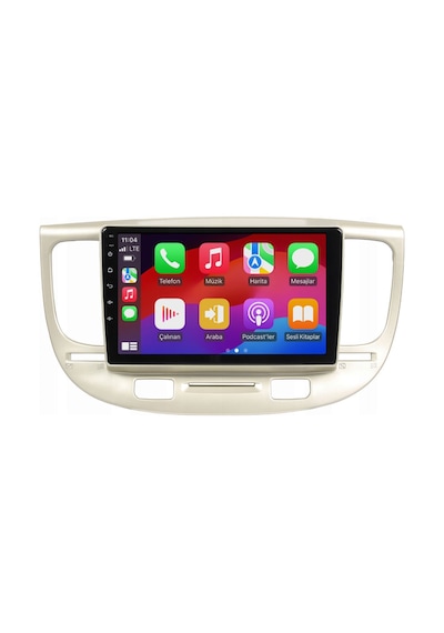 Kia Rio Araç Multimedya Android Ekran Carplay Navigasyon Double Teyp 4+64 9" 05-11 Silver Cadence