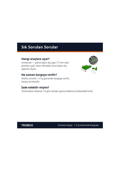Trobus Sökme Aparatlı Sivri Bijon Kapağı Seti 20 Adet 17 Mm Yeşil