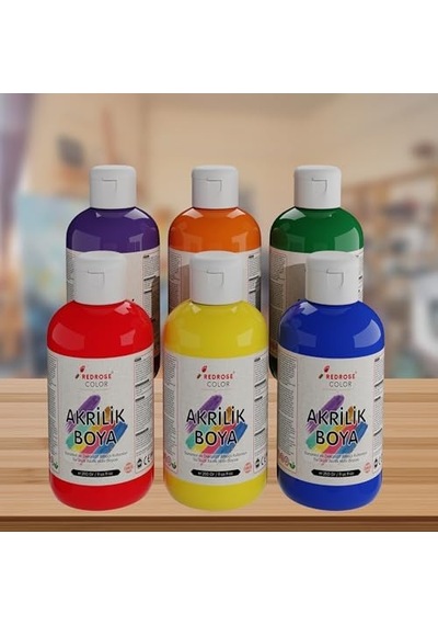 Ara Renkler Akrilik Boya 6&apos Lı Set 6x250 Gr