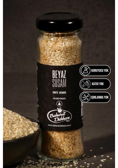 Beyaz Susam 65gr Cam Çok Renkli