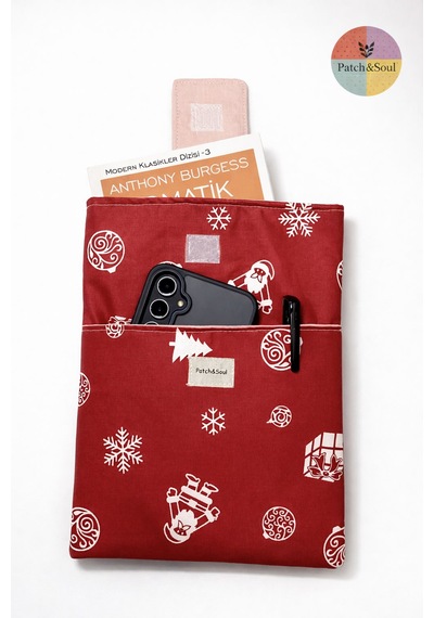 Patch&soul Kar Taneleri Kitap Ve Tablet Kılıfı 25x19 Cm El Yapımı Kılıf