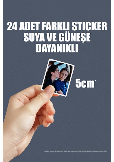 Off Campus 2 Dizi Telefon Laptop Bullet Journal Yapışkanlı Folyo Sticker Paketi 24 Adet Çok Renkli