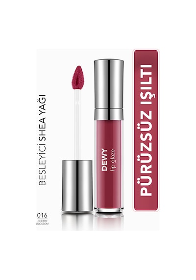 Flormar Besleyici Dudak Parlatıcısı - Dewy Lip Glaze - 016 Cherry Blossom-8682536068314